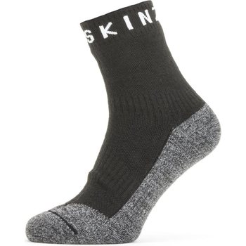 Sealskinz Waterproof Warm Weather Soft Touch Ankle Length Sock, Black/Grey Marl/White, XL (EUR 47-49)