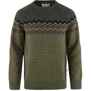 Fjällräven Övik Knit Sweater Mens, Laurel Green/Deep Forest (625-662), XL